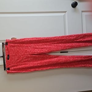 nwt women's sz 10 Eric signature orange lace pants